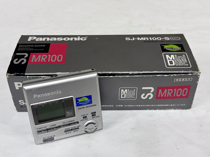 Panasonic MDプレーヤー SJ-MR100 外箱と本体