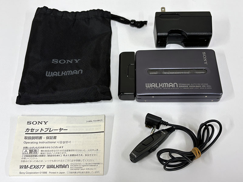 SONY カセットウォークマン WM-EX677 付属品