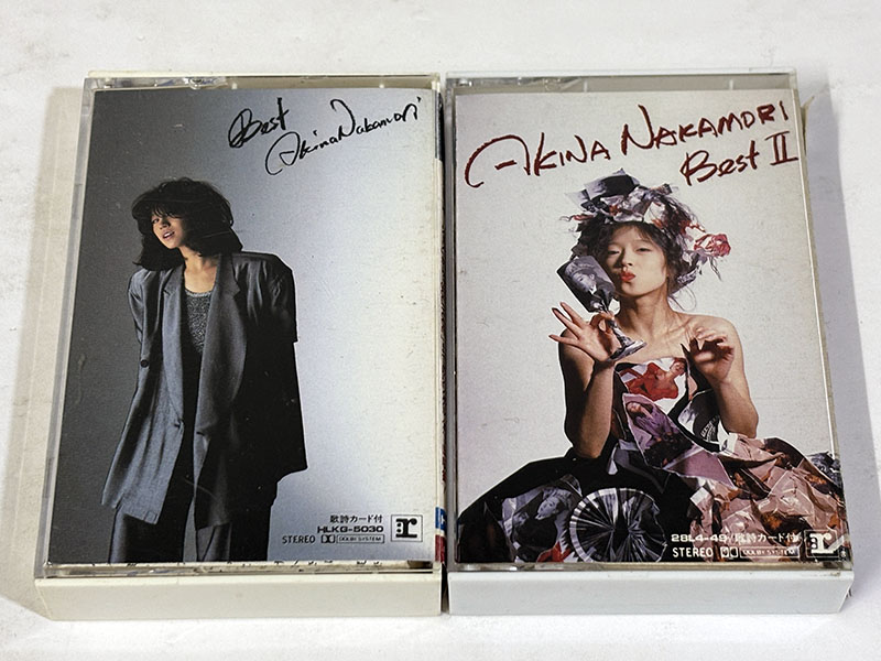 カセットテープ 中森明菜 BEST・BEST2 パッケージ表