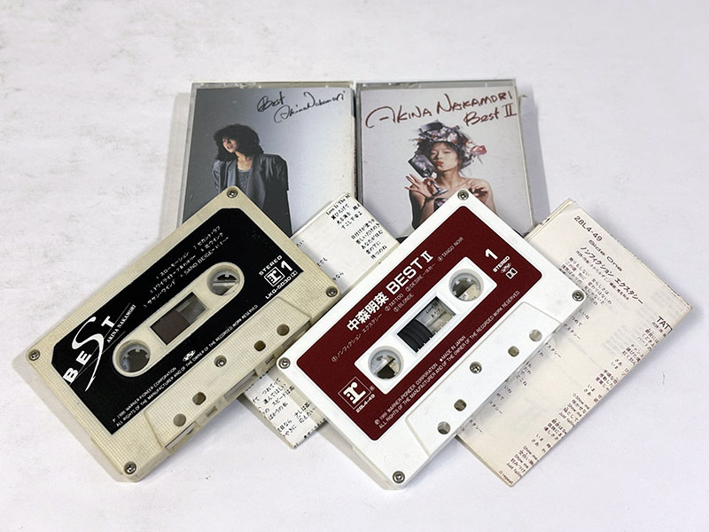 カセットテープ 中森明菜 BEST・BEST2 同梱品