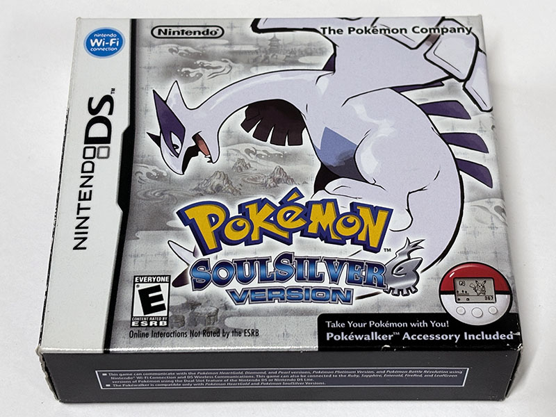 ニンテンドーDSソフト 北米版 Pokemon SOUL SILVER VERSION ポケットモンスター ソウルシルバー パッケージ表