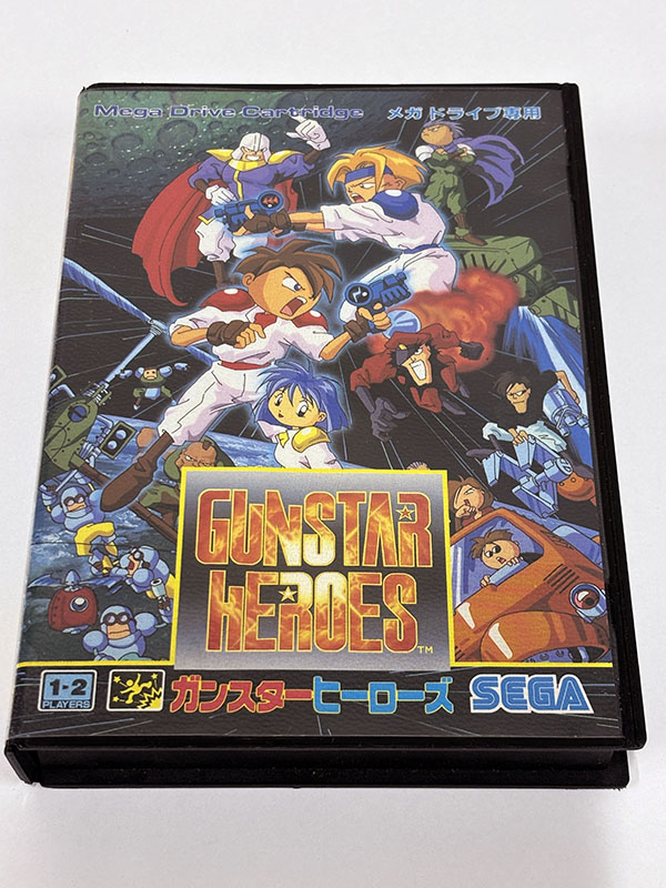 メガドライブソフト ガンスターヒーローズ GUNSTAR HEROES パッケージ表