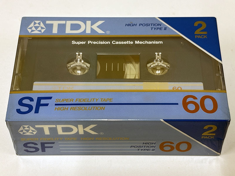 TDK 未開封 カセットテープ ハイポジション SUPER FIDELITY SF パッケージ表