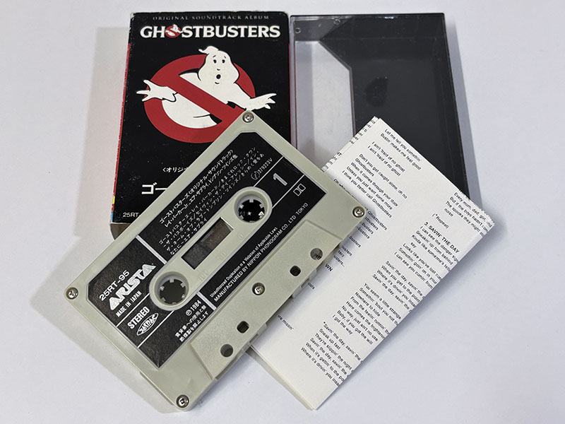 サントラ GHOSTBUSTERS ゴーストバスターズ オリジナル・サウンドトラック カセットテープ 同梱品