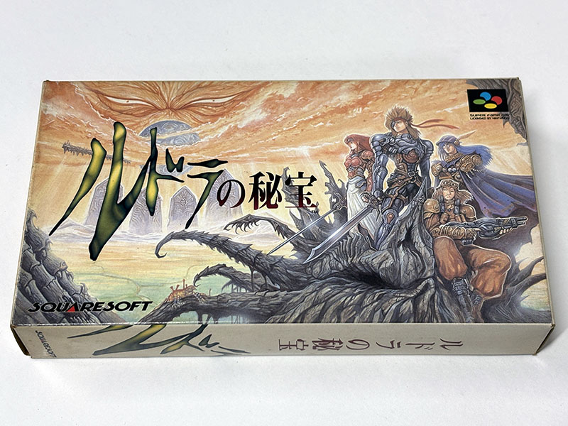 スーパーファミコンソフト ルドラの秘宝 パッケージ表