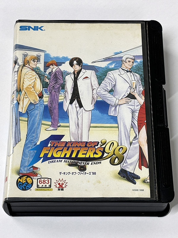 ネオジオROMカセット ザ・キング・オブ・ファイターズ'98 DREAM MATCH NEVER ENDS パッケージ表