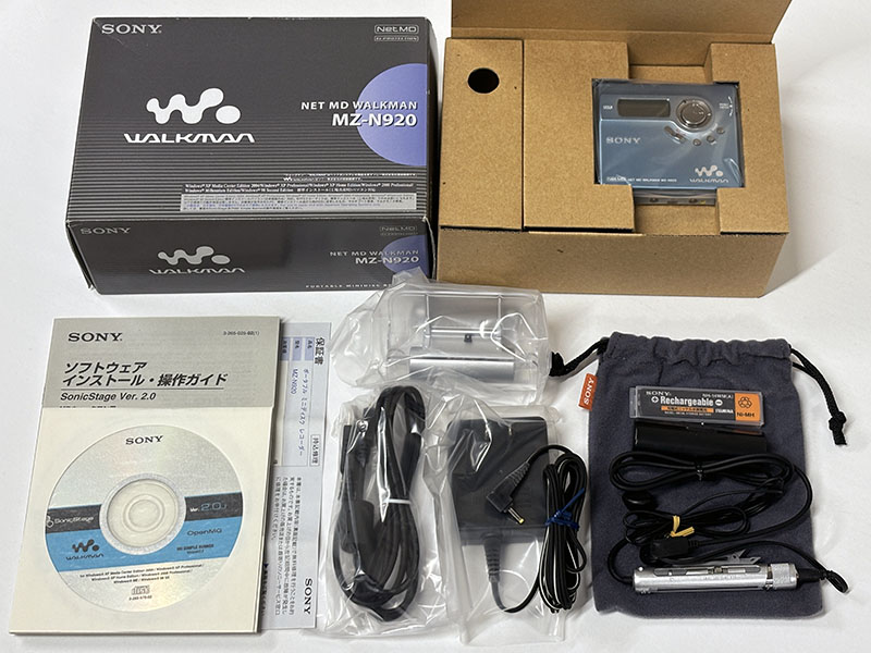 SONY] Net MD WALKMAN ネットMDウォークマン MZ-N920 未使用品 を