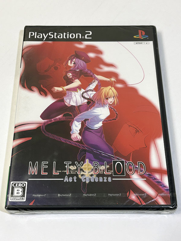 PlayStation2ソフト MELTY BLOOD Act Cadenza メルティブラッド アクトカデンツァ 未開封品 パッケージ表