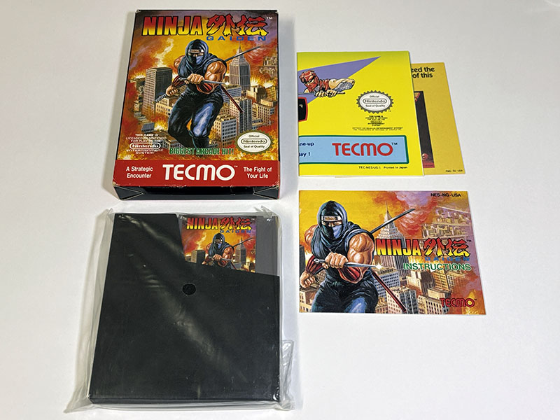 NESソフト NINJA 外伝 GAIDEN 同梱物
