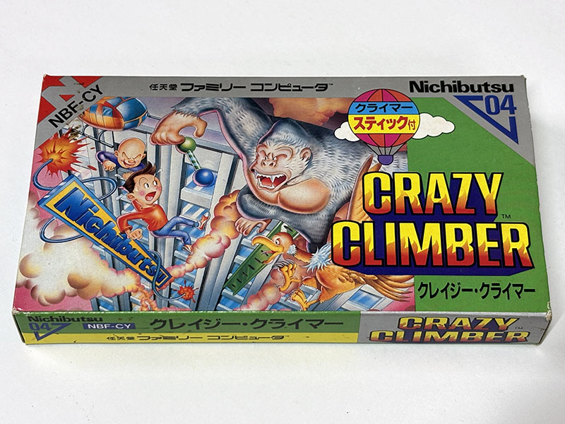 ファミコンソフト CRAZY CLIMBER クレイジー・クライマー パッケージ表