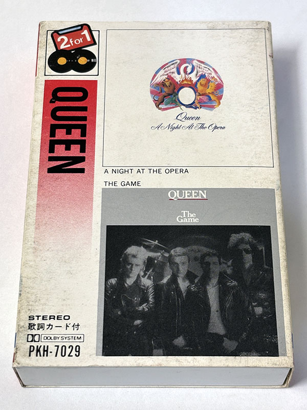 カセットテープ:アルバム QUEEN クイーン A Night At The Opera / The Game オペラ座の夜 / ザ・ゲーム パッケージ表