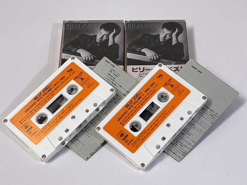 カセットテープ:アルバム ビリー・ジョエル ビリー・ザ・ベスト 1&2 同梱物
