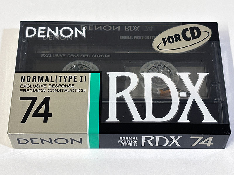 カセットテープ:録音テープ DENON RD-X74 RD-X46 未開封 パッケージ単体表