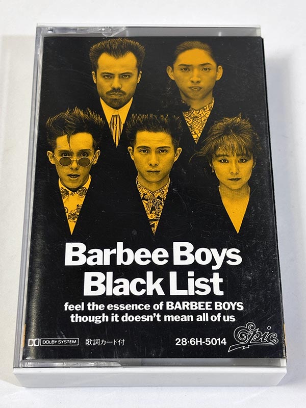 カセットテープ:アルバム Barbee Boys Black List パッケージ表