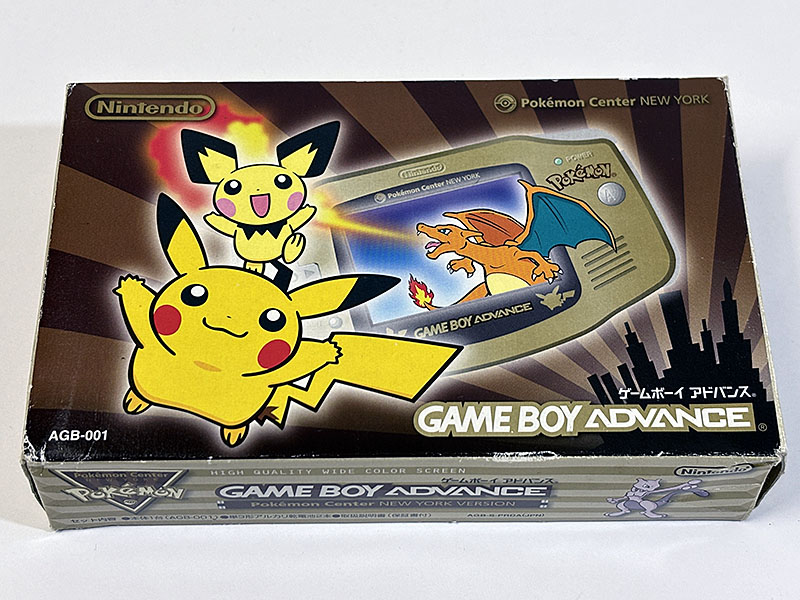 ゲームボーイアドバンス本体 限定版 ポケモンセンター ニューヨーク バージョン パッケージ表