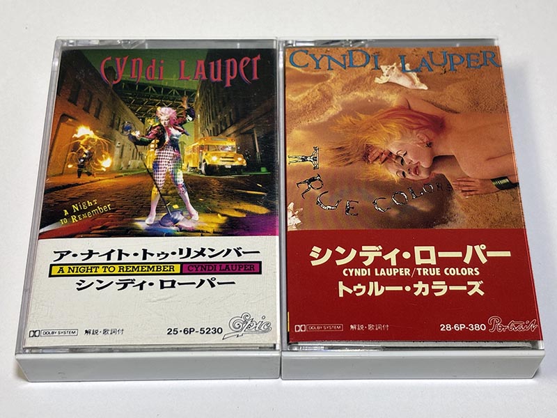 カセットテープ:アルバム シンディ・ローパー A Night To Remember True Colors パッケージ表