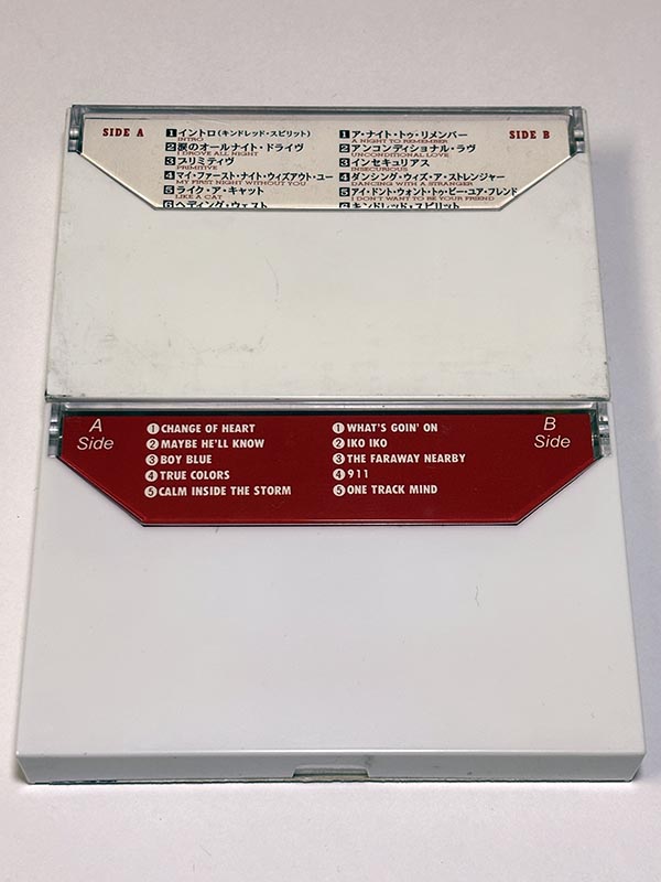 カセットテープ:アルバム シンディ・ローパー A Night To Remember True Colors パッケージ裏