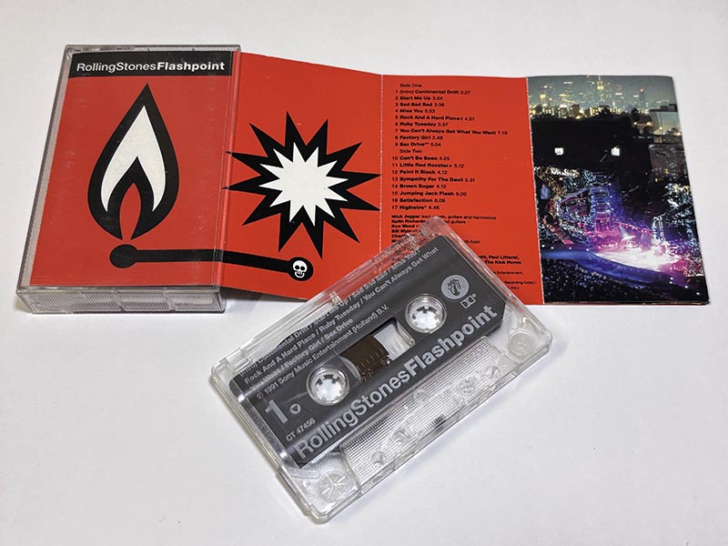 カセットテープ:アルバム ローリング・ストーンズ フラッシュポイント 同梱物