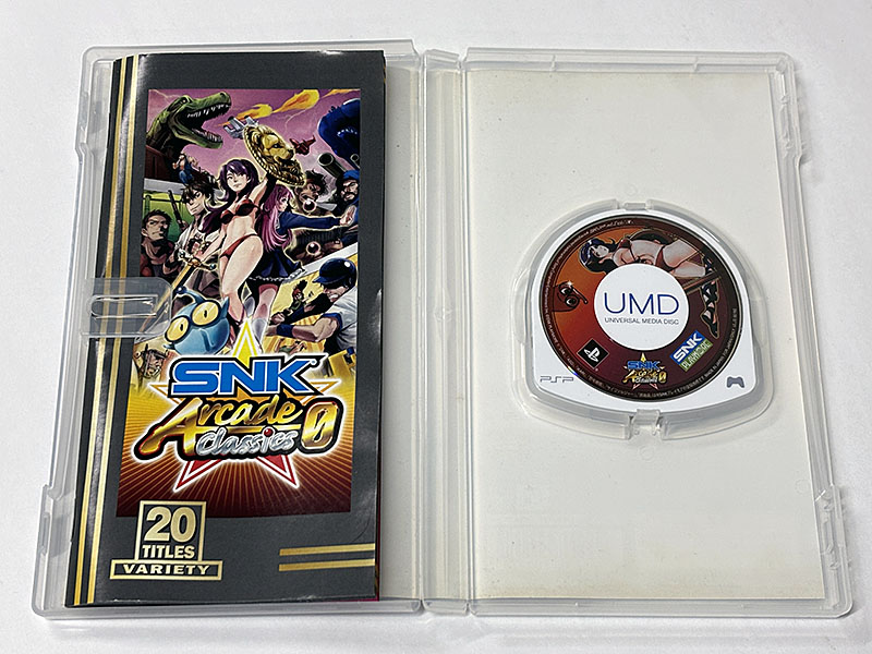 PSPソフト SNK Arcade classics 0 アーケードクラシックスゼロ 同梱物
