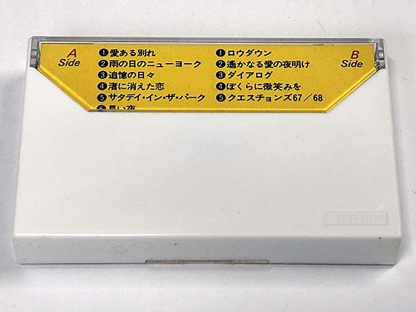 カセットテープ:アルバム シカゴ グレーテスト・ヒット Chicago Greatest Hits パッケージ裏