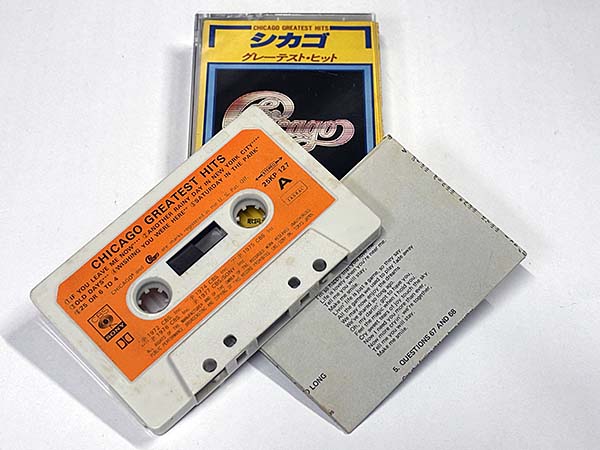 カセットテープ:アルバム シカゴ グレーテスト・ヒット Chicago Greatest Hits 同梱物
