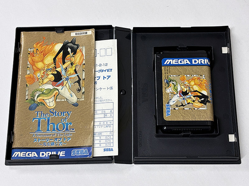 メガドライブソフト The Story of Thor ストーリー オブ トア 光を継ぐ者 同梱物