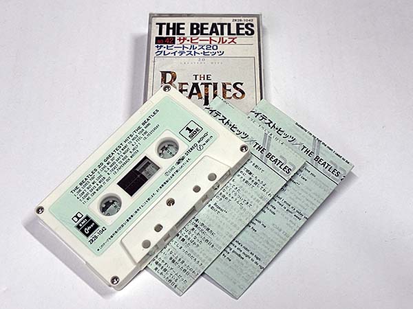カセットテープ:アルバム THE BEATLES ザ・ビートルズ 20 GREATEST HITS グレイテスト・ヒッツ 同梱物