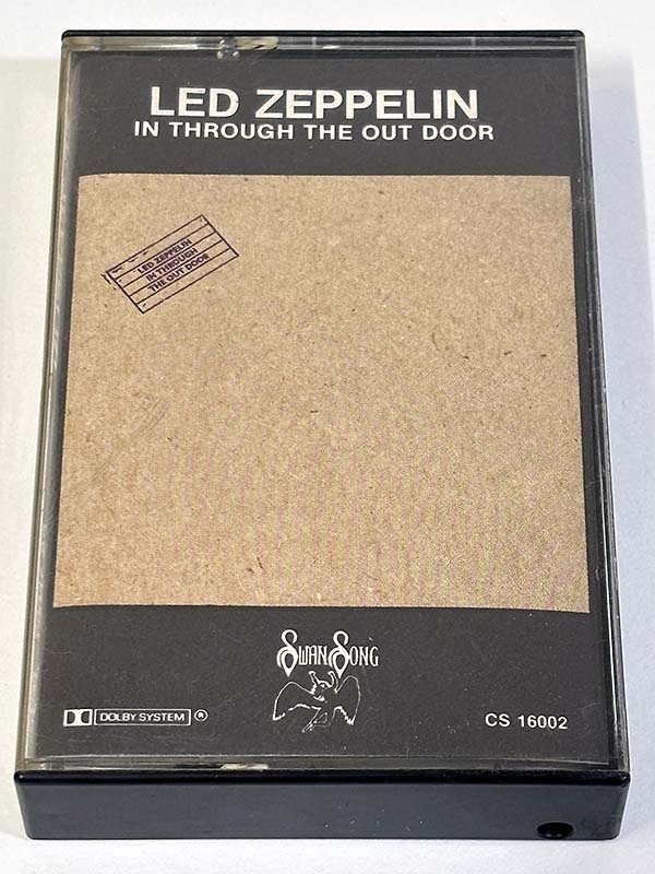 カセットテープ:アルバム LED ZEPPELIN レッド・ツェッペリン IN THROUGH THE OUT DOOR パッケージ表
