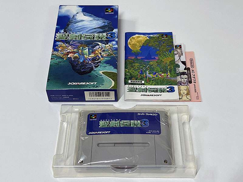 スーパーファミコンソフト 聖剣伝説3 同梱物