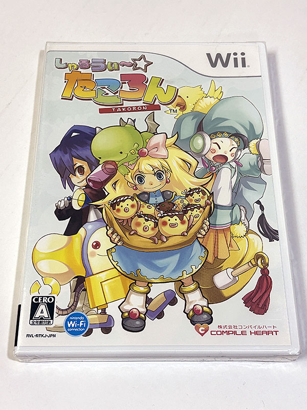 Wiiソフト しゃるうぃ〜☆たころん TAKORON 未開封品 パッケージ表