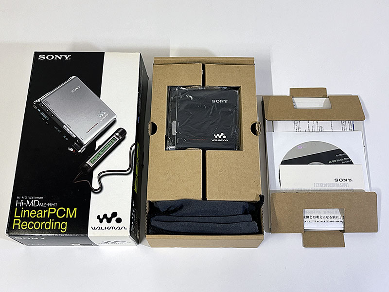 SONY MZ-RH1 Hi-MD Walkman 未使用 箱付 SONY] MZ-RH1 Hi-MDウォークマン 箱付き ブラック を買い取りました