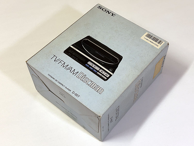 SONY D-55T CDプレーヤー Discman 箱入り パッケージ表