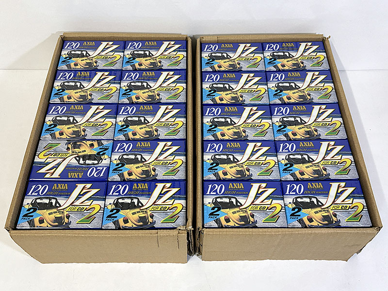 カセットテープ:録音テープ] AXIA JZ2C-1202 未開封 2箱分（120本） を