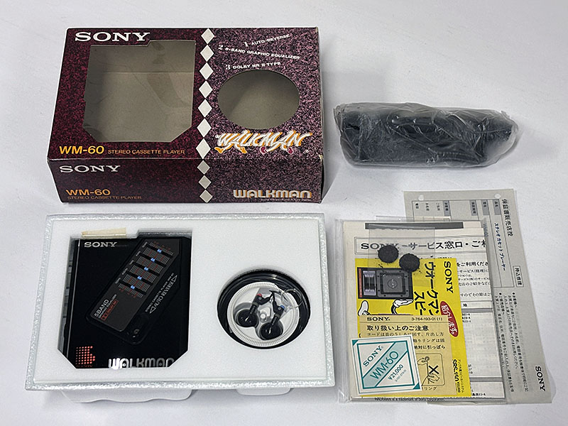 SONY WM-60 ウォークマン 箱付き 未使用品 同梱物