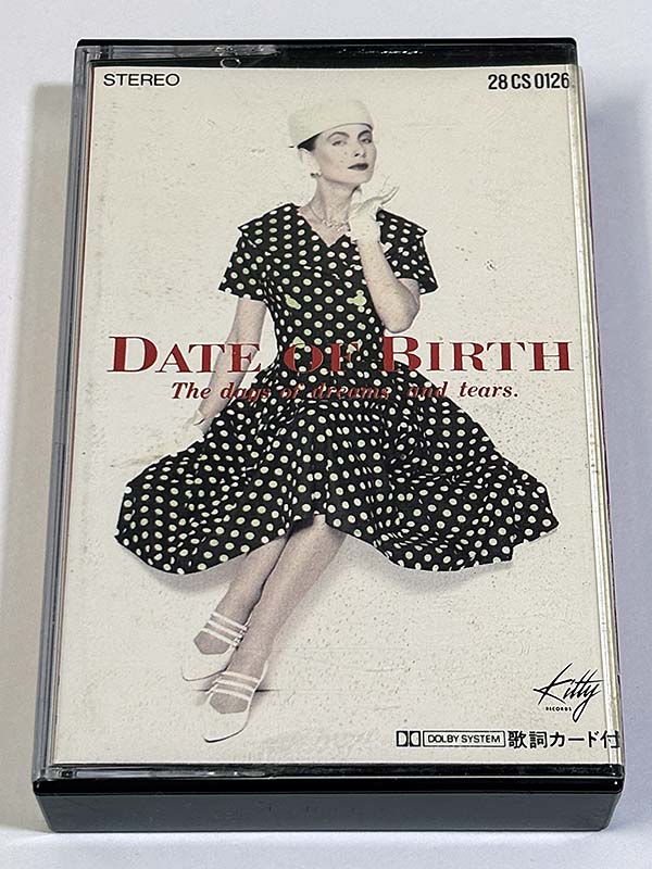 カセットテープ:歌謡曲 Date Of Birth デイト・オブ・バース The Days Of Dreams And Tears 夢と涙の日々 サンプル版　パッケージ表