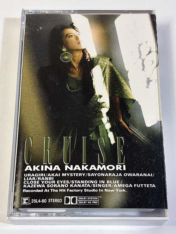 カセットテープ:アルバム 中森明菜 CRUISE クルーズ パッケージ表