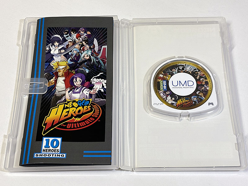 PSPソフト NEOGEO HEROES Ultimate Shooting ネオジオヒーローズ アルティメット シューティング 同梱物
