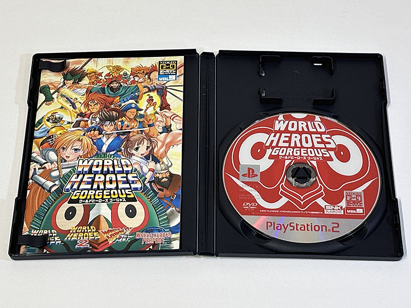 PlayStation2ソフト WORLD HEROES GORGEOUS ワールドヒーローズ ゴージャス 同梱物