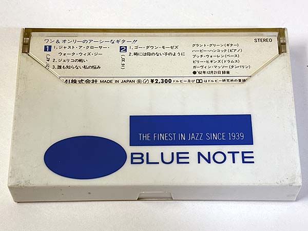 カセットテープ:ジャズ グラント・グリーン GRANT GREEN フィーリン・ザ・スピリット Feelin' The Spirit パッケージ裏