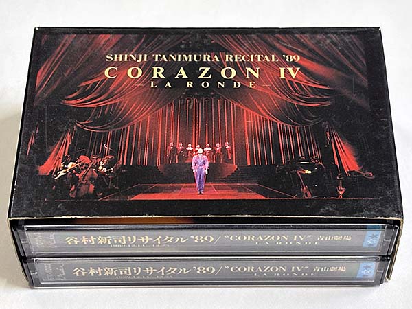 カセットテープ:ライブアルバム 谷村新司 リサイタル'89 "CORAZON Ⅳ" 青山劇場 パッケージ表