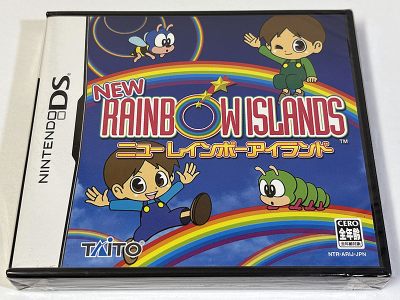 ニンテンドーDSソフト NEW RAINBOW ISLANDS ニューレインボーアイランド 未開封品 パッケージ表