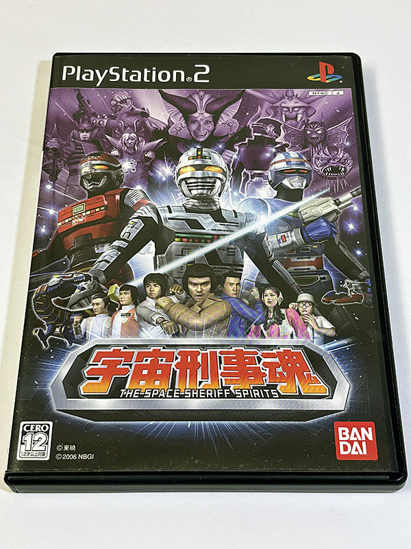PlayStation2ソフト 宇宙刑事魂 THE SPACE SHERIFF SPIRITS パッケージ表