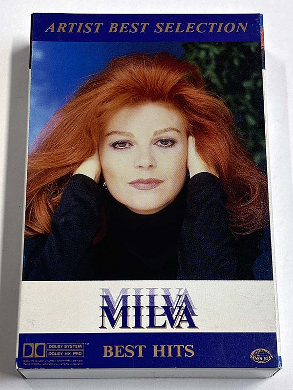 カセットテープ:ベストアルバム MILVA BEST HITS パッケージ表