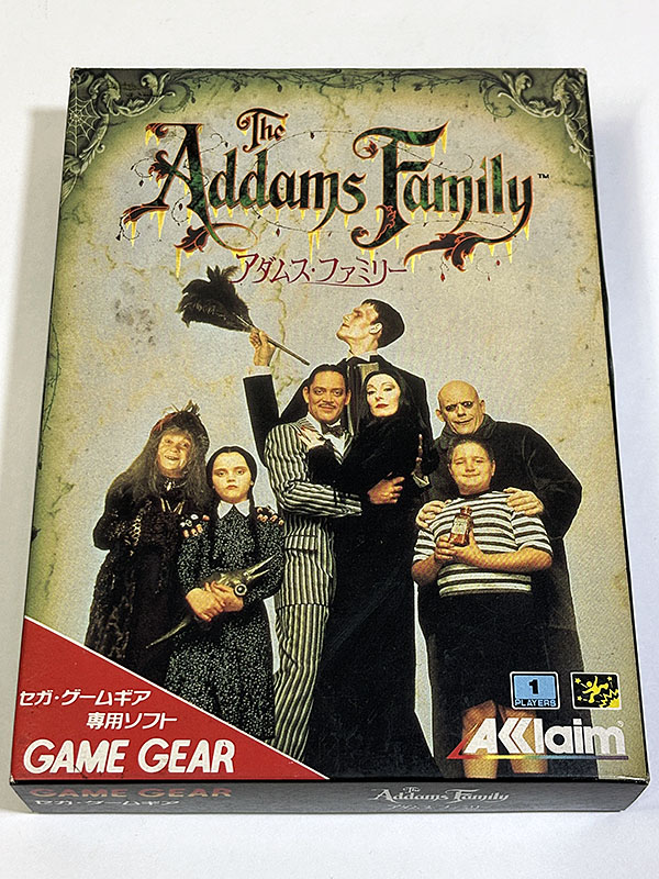 ゲームギアソフト アダムス・ファミリー The Addams Family パッケージ表