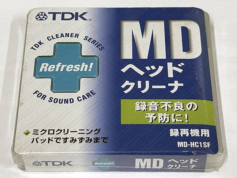 MD TDK MDヘッドクリーナ MD-HC1SF 未開封品 パッケージ表