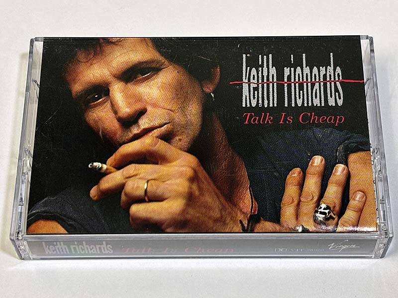 カセットテープ:アルバム キース・リチャーズ Keith Richards トーク・イズ・チープ Talk Is Cheap パッケージ表
