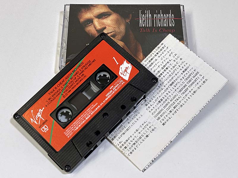カセットテープ:アルバム キース・リチャーズ Keith Richards トーク・イズ・チープ Talk Is Cheap 同梱物