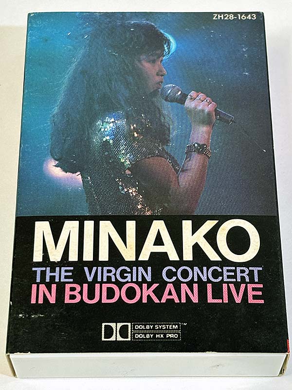カセットテープ:ライブアルバム 本田美奈子 MINAKO ザ・ヴァージン・コンサート IN BUDOKAN ライブ パッケージ表