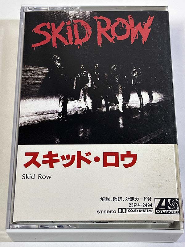 カセットテープ:アルバム スキッド・ロウ Skid Row パッケージ表