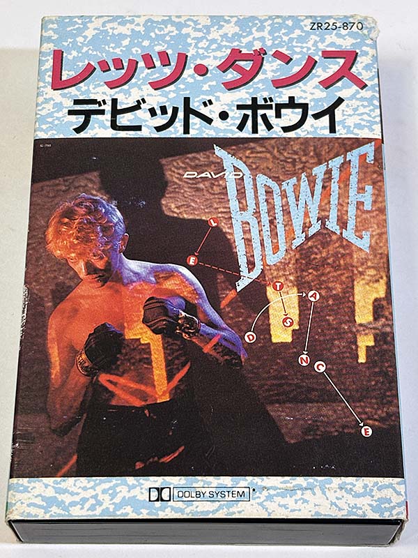 カセットテープ:アルバム デビッド・ボウイ David Bowie レッツ・ダンス Let's Dance パッケージ表